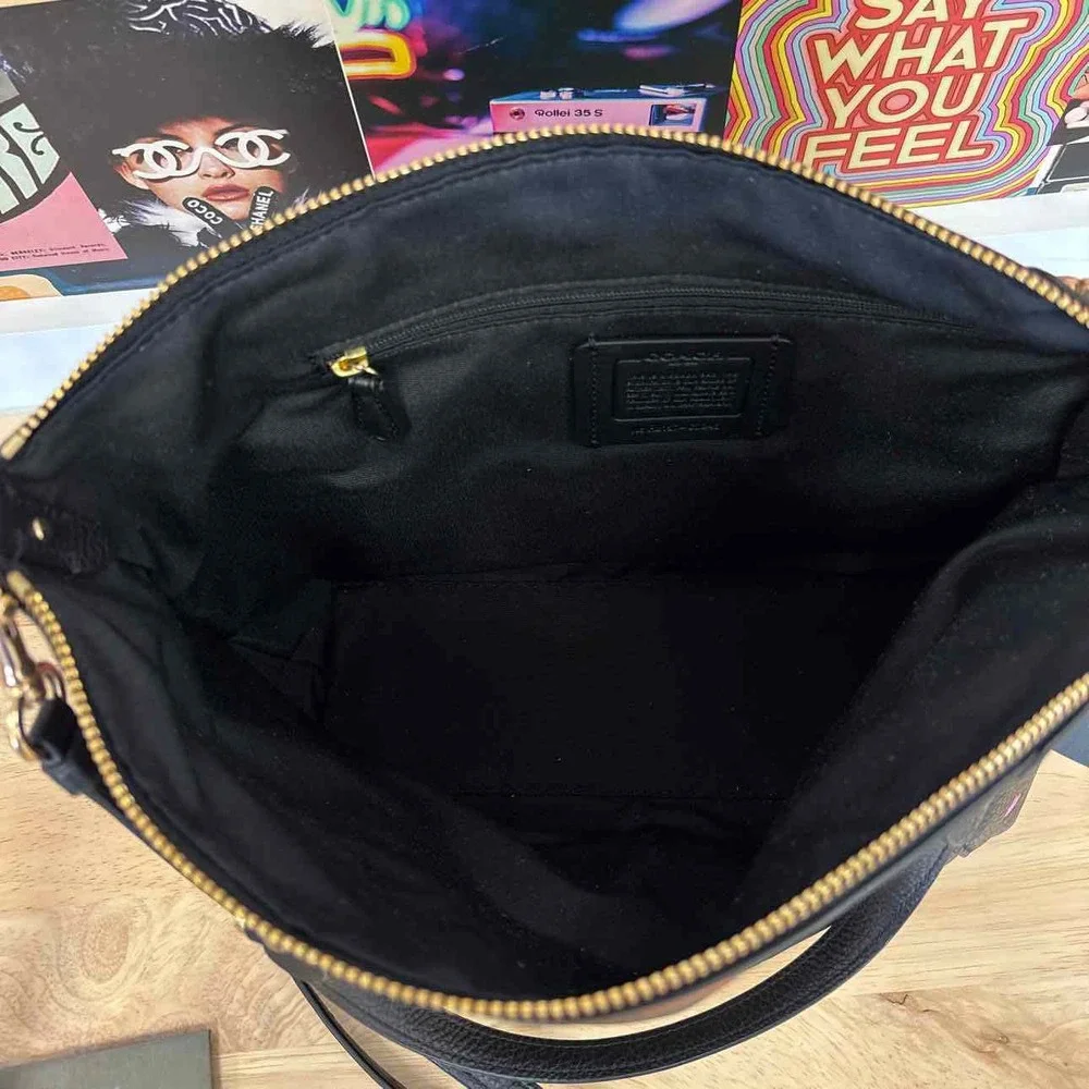 Coach Pink & Black Handbag